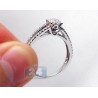 14K White Gold 0.58 ct Diamond Openwork Engagement Ring