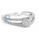 14K White Gold 0.58 ct Diamond Openwork Engagement Ring
