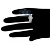 14K White Gold 0.81 ct Diamond Vintage Womens Engagement Ring