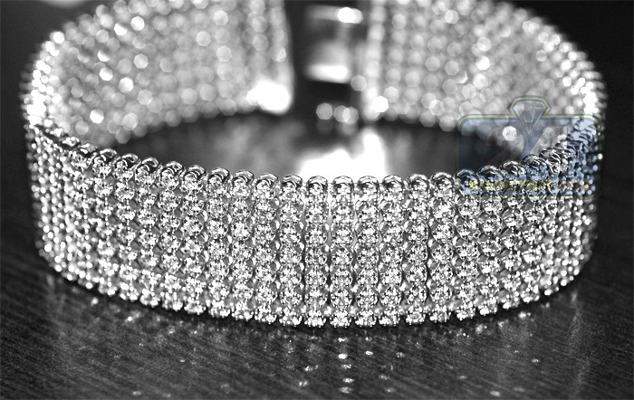 Mesh Cluster Diamond Bangle  Sleek Modern Design  CaratLane