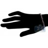 925 Sterling Silver 11.00 ct Garnet Womens Tennis Bracelet 7.5"