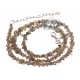 925 Sterling Silver Natural Uncut Labradorite Womens Necklace 18 Inches