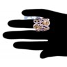 14K White Gold 4.28 ct Fancy Yellow Diamond Womens Vintage Ring