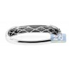 Womens Princess Diamond Oval Bangle Bracelet 14K White Gold 3 Ct