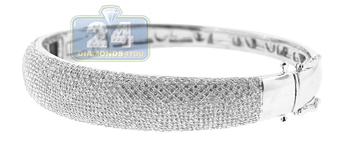 White 14k gold bangle bracelets for women White 14k gold bangle bracelets for women