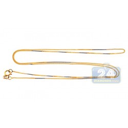 14K Yellow Gold Womens Oval Links Chain 18 Inches