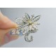 14K Yellow Gold 2.20 ct Diamond Womens Flower Cocktail Ring
