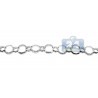 Womens Diamond Open Circle Link Bracelet 14K White Gold 0.60 ct