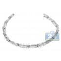 14K White Gold 2.60 ct Channel Set Diamond Womens Bracelet