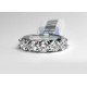 14K White Gold 3.80 ct Diamond Womens Five Stone Ring