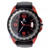 Aqua Master Black Rubber Diamond Womens Red Watch