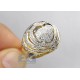 14K Yellow Gold 1.79 ct Diamond Heart Shape Womens Ring