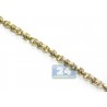 Mens Diamond Open Bar Link Chain 14K Yellow Gold 7.10ct 5mm 30"