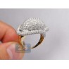 14K Yellow Gold 5.09 ct Diamond Fancy Shaped Dome Ring