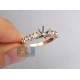 14K Rose Gold 0.55 ct Diamond Semi Mount Engagement Ring