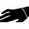 Womens Diamond X Link Tennis Bracelet 14K Yellow Gold 1.70 ct