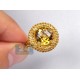 14K Yellow Gold 7.20 ct Round Citrine Womens Cocktail Ring