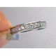 14K White Gold 1.50 ct Diamond All Way Around Womens Eternity Ring