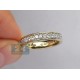 14K Yellow Gold 1.03 ct All Way Diamond Womens Eternity Band Ring