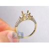 14K Yellow Gold 0.52 ct Diamond Semi Mount Vintage Engagement Ring