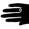 14K Yellow Gold 0.98 ct Diamond Halo Vintage Semi Mount Engagement Ring