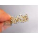 14K Yellow Gold 0.57 ct Diamond Openwork Filigree Womens Ring