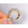 14K Yellow Gold 1.53 ct Diamond Womens Vintage Openwork Ring