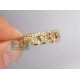 14K Yellow Gold 0.71 ct Diamond Braided Womens Band Ring