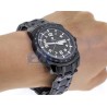 Aqua Master Day Date 0.12 ct Diamond Mens Black Watch