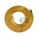 Italian 10K Yellow Gold Solid Franco Mens Chain 5 mm