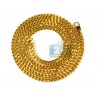 Real 10K Yellow Gold Solid Franco Mens Chain 5 mm 30 32 36 40"