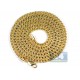 10K Yellow Gold Hollow Franco Diamond Cut Mens Chain 4 mm