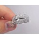 14K White Gold 1.25 ct Diamond Multilayered Womens Ring