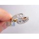 14K Yellow Gold 1.26 ct Diamond Womens Bypass Ring