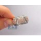 14K Rose White Gold 1.41 ct Diamond Edged Womens Ring