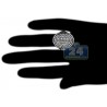 Black PVD 14K Gold 3.24 ct Diamond Womens Oval Signet Ring