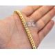 Italian 14K Yellow Gold Solid Franco Mens Chain 6 mm