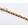 Italian 14K Yellow Gold Franco Solid Link Mens Chain 1.4 mm