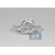 18K White Gold 3.68 ct Radiant Cut Diamond Engagement Ring