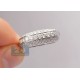 14K White Gold 1.76 ct Diamond Womens Slim Dome Ring