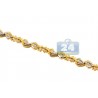 Womens Diamond Fancy Link Bracelet 14K Yellow Gold 0.54 ct 7"