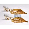 Womens Fancy Yellow Diamond Dangle Earrings 18K Gold 19.77 ct