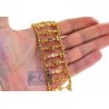 Womens Fancy Yellow Diamond Wide Bracelet 18K Gold 34.90 ct 7.5"
