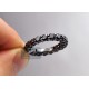 14K Gold 3.61 ct All Way Around Black Diamond Womens Eternity Ring