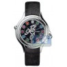 F104031011B3T05 Fendi Crazy Carats Diamond Black Leather 38mm Watch