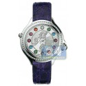 Fendi Crazy Carats Purple Leather 38 mm Watch F104036033B3T05