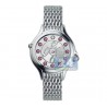 F105026000T05 Fendi Crazy Carats Silver Dial Bracelet Watch 33mm