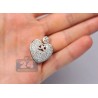 Womens Diamond Heart Pendant Necklace 14K Yellow Gold 1.41ct