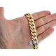 10K Yellow Gold Miami Cuban Link Mens Chain 14 mm 30 Inches