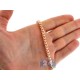 Italian 10K Rose Gold Solid Franco Mens Chain 4.5 mm